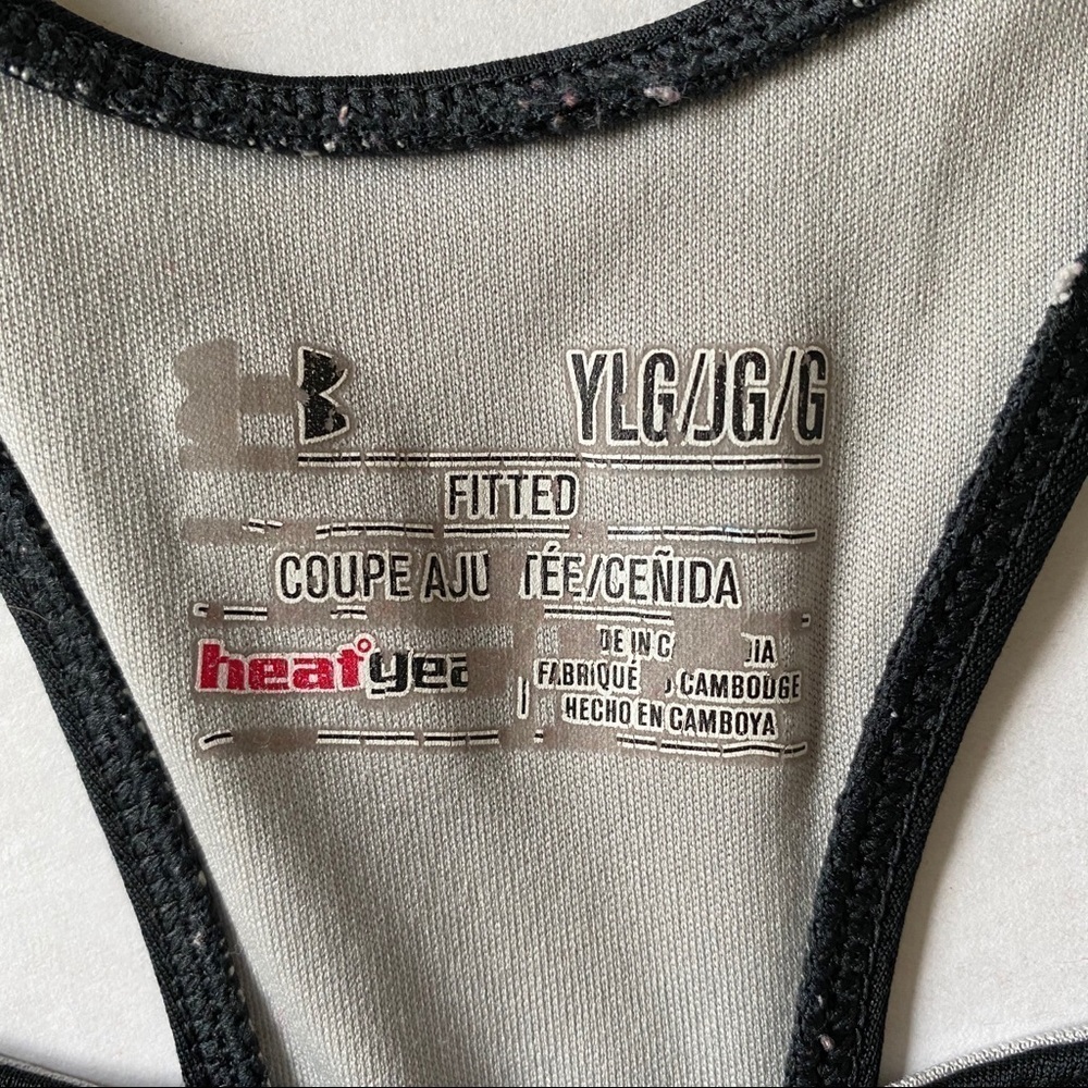 Under Amour Heat Gear Black Sport Bra Juniors L - Picture 4 of 5
